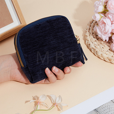 Velvet Jewelry Zipper Bags with Tassel ABAG-WH20009-32C-1