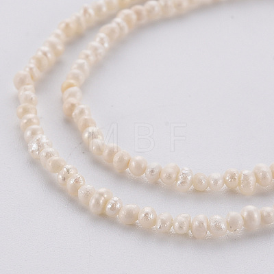 Natural Cultured Freshwater Pearl Beads Strands PEAR-S016-001-1
