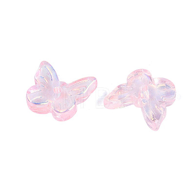 Electroplate Transparent Glass Beads EGLA-N057-03C-1