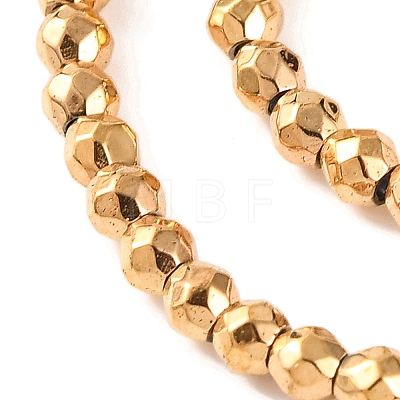 Electroplated Synthetic Non-magnetic Hematite Beads Strands G-H027-B01-01-1