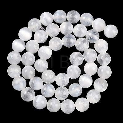 Natural Selenite Beads Strands G-G167-A01-01-1