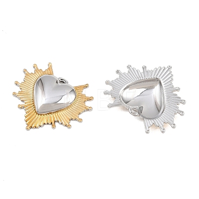 Valentine's Day 304 Stainless Steel Pendants STAS-G398-01GP-1