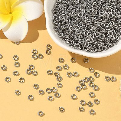 Tarnish Resistant 304 Stainless Steel Open Jump Rings X-STAS-E067-07-4mm-1
