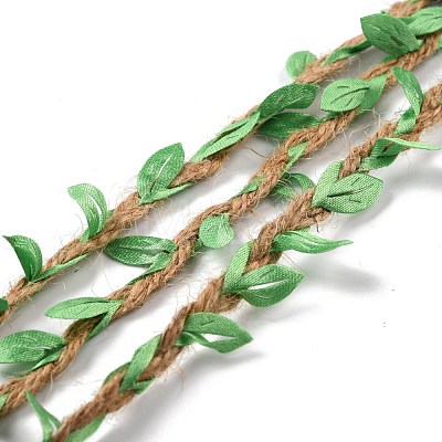 DIY Wreath Foliage Green Leaves Ribbon Decorative OCOR-M007-01D-1