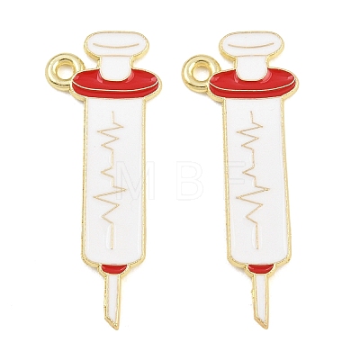 Medical Theme Alloy Enamel Pendants AL-CBA2919-03G-04C-1