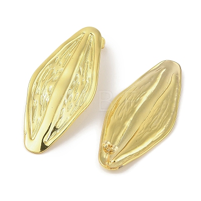 Leaf Brass Stud Earrings for Women EJEW-Q389-04G-1