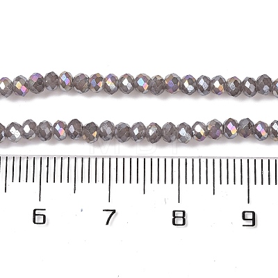 Baking Electroplate Glass Beads Strands X-DGLA-A039-J2MM-B06-1