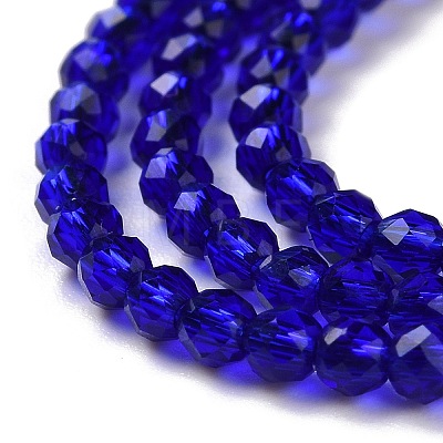Transparent Glass Beads Strands GLAA-H021-03-09-1