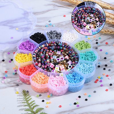 108g 12 Colors Handmade Polymer Clay Beads CLAY-SZ0001-37-1