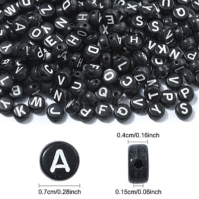 Opaque Acrylic Horizontal Hole Beads SACR-YW0001-70-1