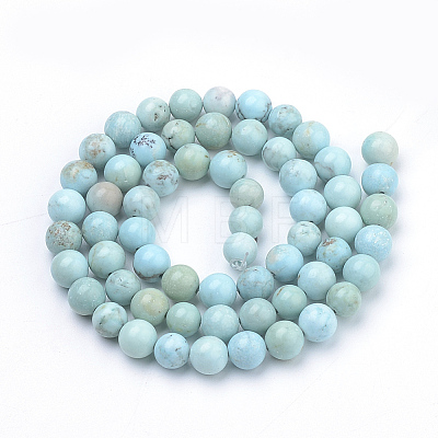 Synthetic Turquoise Beads Strands G-Q953-03-8mm-1