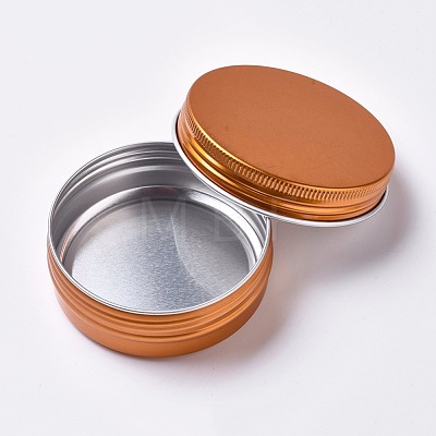 Round Aluminium Tin Cans CON-WH0068-88A-03-1