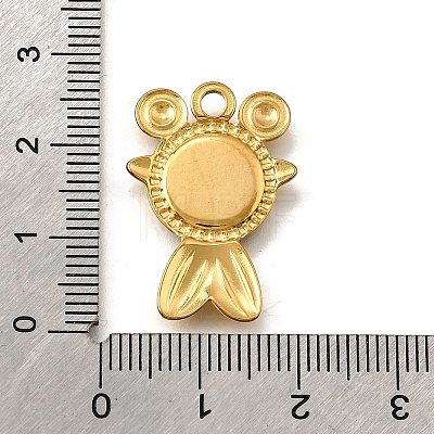 304 Stainless Steel Pave Natural White Shell Pendants STAS-C122-21F-02G-1
