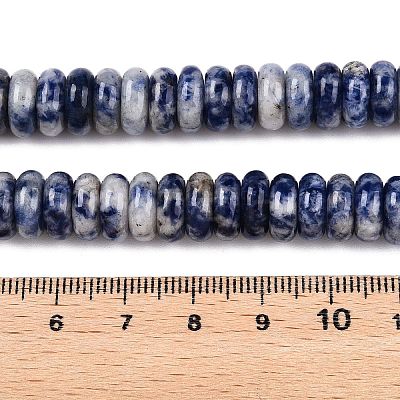 Natural Blue Spot Jasper Beads Strands G-T138-72-1