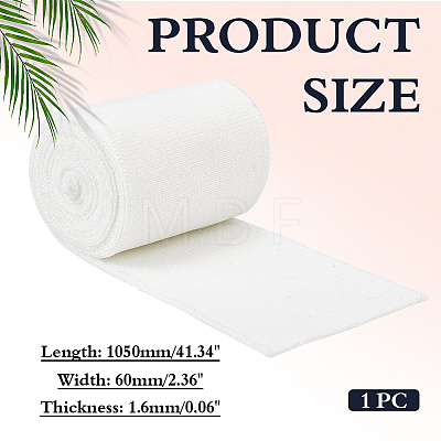 Mercerized Cotton Elastic Ribbon OCOR-WH0008-126C-1