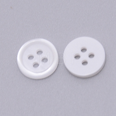 Resin Button RESI-WH0024-54-1