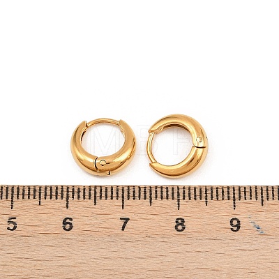316 Surgical Stainless Hoop Earrings EJEW-C160-06B-G-1