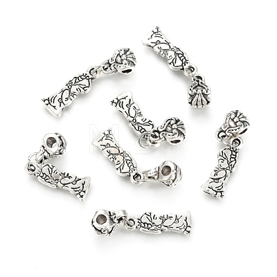 Tibetan Style Alloy Pendants PALLOY-P184-21AS-RS-1