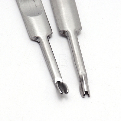 Stainless Steel Leathercraft Stitching Groover TOOL-WH0133-32-1