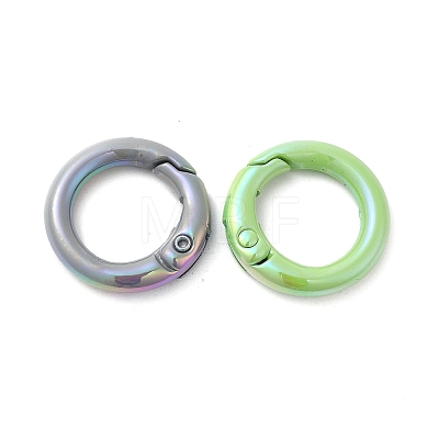 Spray Painted Alloy Spring Gate Ring PALLOY-H131-10-1