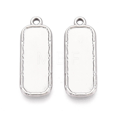 304 Stainless Steel Pendant Cabochon Settings STAS-N108-62P-1