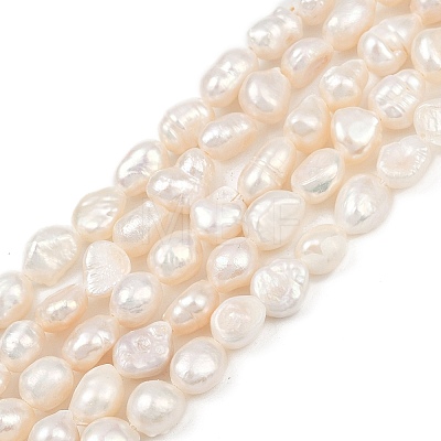 Natural Cultured Freshwater Pearl Beads Strands PEAR-P064-20H-01A-1