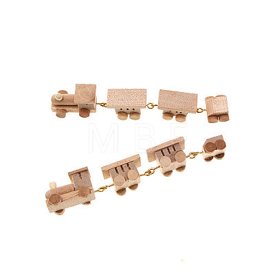 Miniature Wood Train Display Decorations MIMO-PW0003-103-1