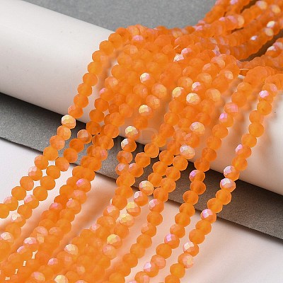 Transparent Glass Beads Strands EGLA-A044-T1mm-MB25-1