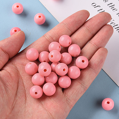 Opaque Acrylic Beads X-MACR-S370-C10mm-A04-1