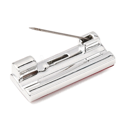 Plastic Adhesive Back Bar Pins with Iron Pins JEWB-B045-01B-1