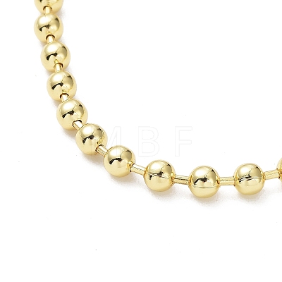Rack Plating Brass Ball Chain Necklaces for Women NJEW-G102-01C-G-1