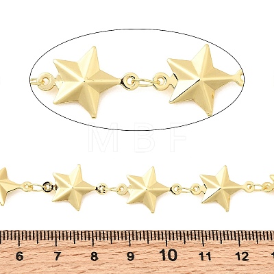 304 Stainless Steel Star Link Chains CHS-C021-03B-G-1
