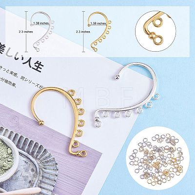 20Pcs 2 Color Alloy Ear Cuff Findings FIND-SZ0002-64-1