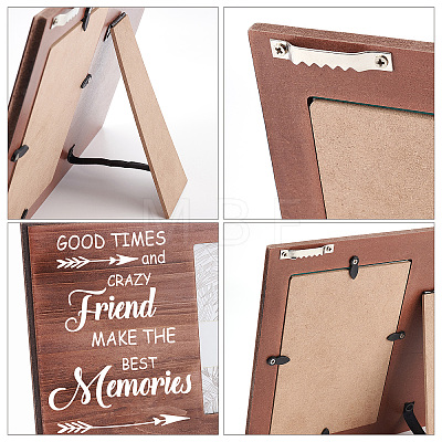 MDF Wood Photo Frames DIY-WH0231-060-1