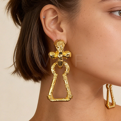 Zinc Alloy Dangle Earrings for Women WG73244-01-1