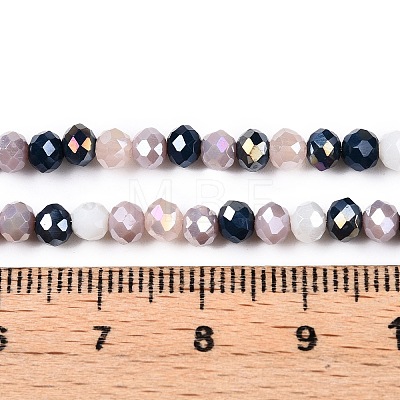 Electroplate Glass Beads Strands GLAA-T023-B16-11-1