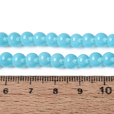 Acrylic Imitation Cat Eye Beads Strands OACR-Q197-01A-06-1