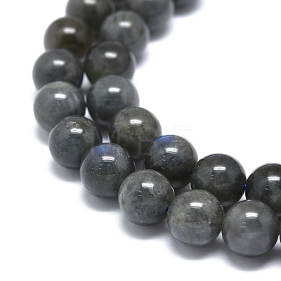 Natural Larvikite Beads Strands G-O201A-07B-1