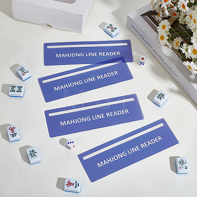 Plastic Mahjong Rules Reader AJEW-WH0796-53B-1
