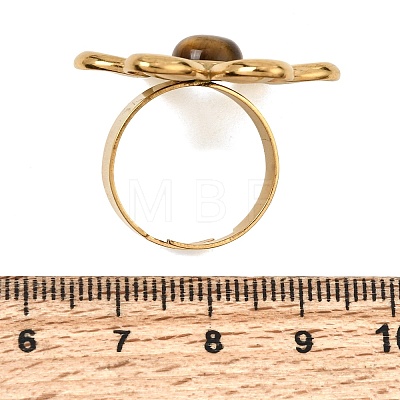 304 Stainless Steel Cuff Open Rings for Women GG-CBA7994-02G-11-1
