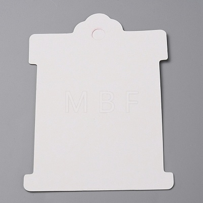 100Pcs Paper Hair Tie Display Cards CDIS-WH0006-13C-1