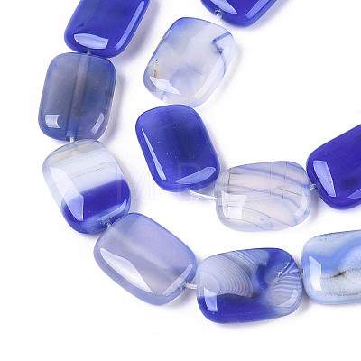 Natural Agate Beads Strands G-N356-03A-07-1