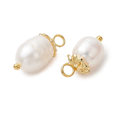Natural Cultured Freshwater Pearl Pendants PALLOY-JF05579-1