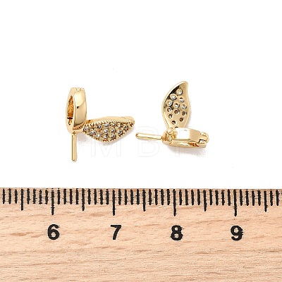 Brass Micro Pave Cubic Zirconia Pendant Bails KK-Z131-03G-1