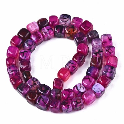 Natural Dragon Veins Agate Beads Strands G-S359-229E-1
