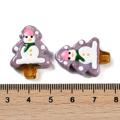 Christmas Theme Handmade Lampwork Beads LAMP-I027-07P-1