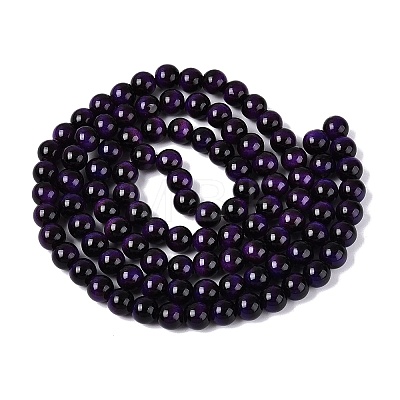 Imitation Tiger Eye Glass Beads Strands GLAA-Q106-03A-B08-1