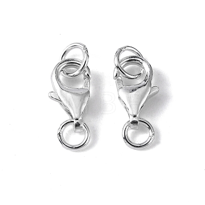 925 Sterling Silver Lobster Claw Clasps STER-I010-13mm-1