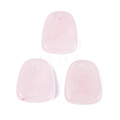 Natural Rose Quartz Pendants G-N362-06E-1