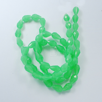 Glass Beads Strands GLAA-R023-15x10mm-M-1